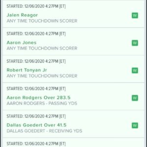 Big parlay package! This includes 3-6 parlays. Guaranteed to profit or 3 days added to your original package.